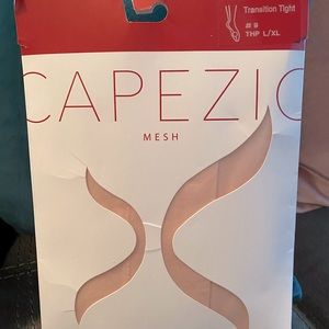 Ballet pink mesh transition tights